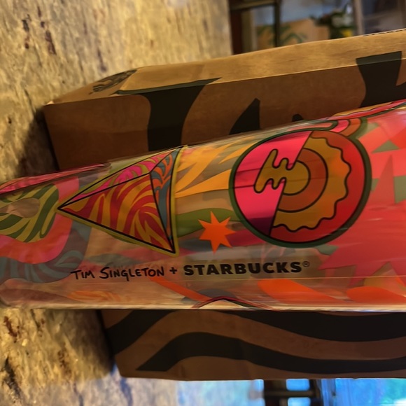 NWT!! Starbucks + Tim Singleton NWT PRIDE
"Flower Power" Emoji 24oz Tumbler - Picture 3 of 3